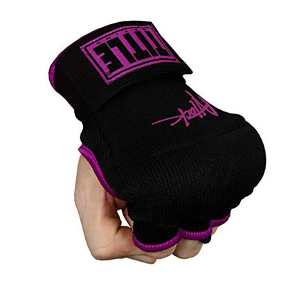 Title Boxing Attack Nitro Speed Wraps 2.0 - Boxing Wraps, Quick Wraps Boxing, Boxing Hand Wraps, Hand Wraps for Boxing Gloves, MMA Gloves, Wrist Wraps Boxing, Muay Thai Hand Wraps, Knuckle Protection - color: Black/Purple, size: Youth