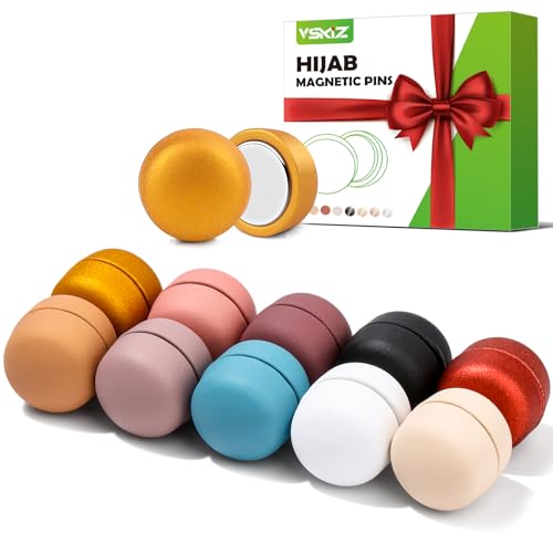 10 Pairs Hijab Magnetic Pins, Strong Multi-Use Pinless Magnets Matte - color: Matte Style, size: 10pcs