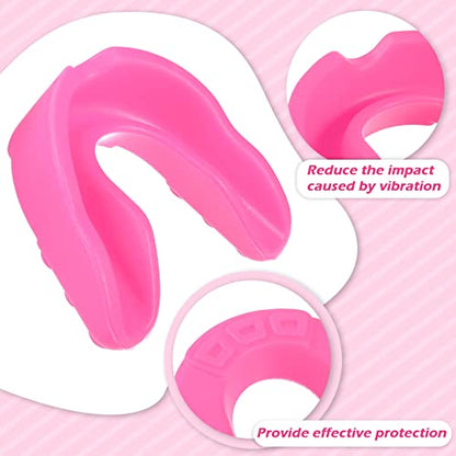 Sport Mouth Guards Gum Teeth Armor Game Guard for Boxing Basketball Football Hockey Karate Basketball Rugby Match - color: Pink