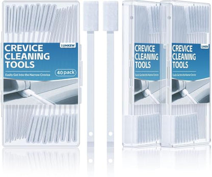 Lumkew 60Pcs Crevice Cleaning Tools, Disposable Toilet Brush for Narrow Gap | Small Cleaning Brushes for Small Spaces, For Bathroom, Kitchen, Household - size: 60pcs