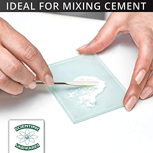 Stainless Steel Double Ended Micro Lab Spatula Sampler, Round & Tapered Arrow End - size: 8 in.