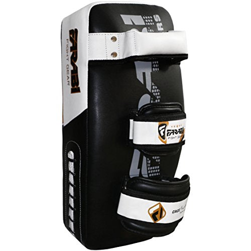 Farabi kick Shield Thai pad MMA Muay Thai Shield Curved Pads Martial Art Training Pads Boxing Strike pad Curved Arm Pad MMA Focus pad Muay Punch Shield - size: Pair