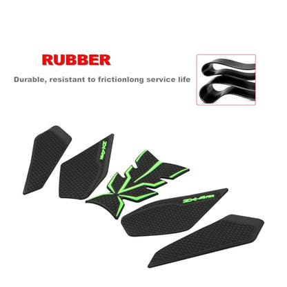 Motorcycle Tank Grip Tank Pad Protector for ZX4R ZX-4RR 2023 2024 (Green) | Motorcycle Tank Pad Tank Protector