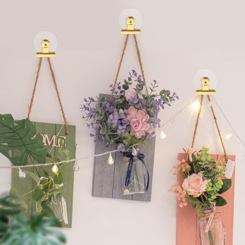 Self Adhesive Metal Clips, 12 Pcs Upgrade Strong Self-Adhesive Clips for Hanging and Organization, Spring Clip for Paper Poster Tapestry Photo Wall Teacher Student Home Kitchen Office, Golden - color: Gold
