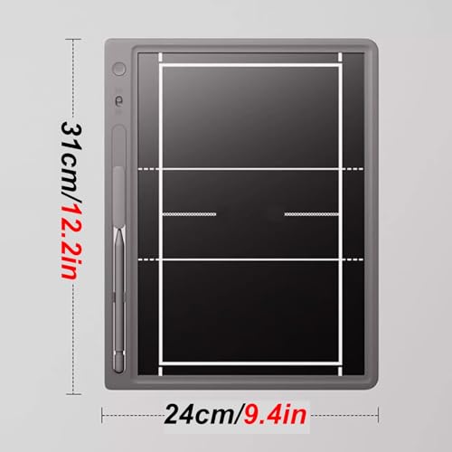 LCD Volleyball Coaching Board, Electronic Volleyball Tactical Board, with Induction Pen, One-Click Clear or Lock, for Daily Training