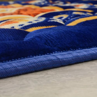 Prayer Rug Muslim Mat Islamic - Padded Very Thick Prayer Rug Sajadah for Men Women with Islam Prayer Beads, Soft and Luxury (31.5" x 47.2", Royal Blue) - color: Blue