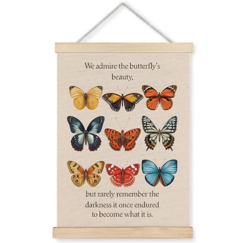WUCHJ Butterfly Mental Health Wall Art Poster 12x16 in - color: Butterfly Mental Health