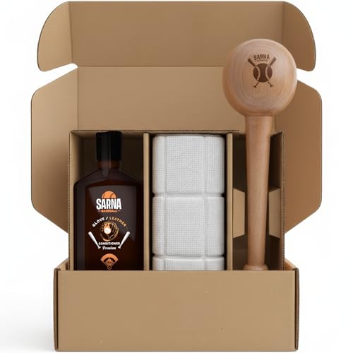 Glove Conditioner, Liquid, 8 Oz – Break in Faster, Keep Leather Maintained – Glove Conditioner for Mitts, Softball, & Baseball Gear Made in USA - size: Break-in Kit