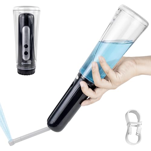 Portable Bidet for Travel, 800mAh Electric Handheld Bidet with 380ml Bottle - color: Black