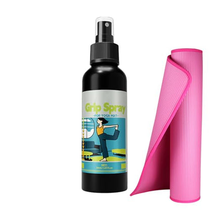 Yoga Mat Grip Spray – Slip-Resistant Anti-Slip Spray, Enhances Mat Traction, Quick-Dry Formula, Multi- Yoga Solution | Ideal For Weightlifting, Gymnastics, Rock Climbing, Home Gym, Training - color: 50ml
