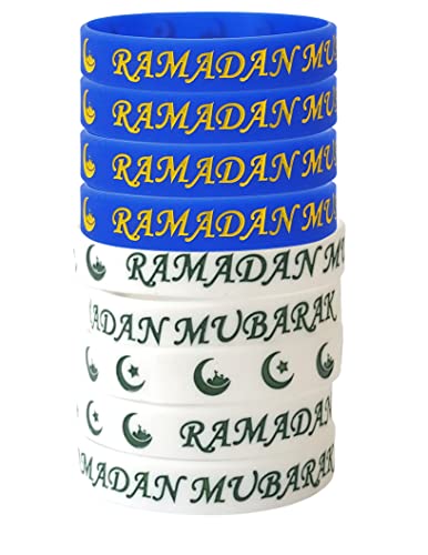 Ramadan Party Favors Ramadan Pencils Ramadan Goody Bags Ramadan stickers Ramadan Gifts for Muslim Islamic Gifts (24 wristbands) - style: 24 wristbands