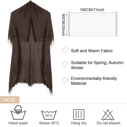 Zhanmai 8 Pcs Women Cotton Hijab Scarf Bulk for All Season Muslim Scarf Shawl Crinkle Hijab Mixed Color - color: Neutral Colors