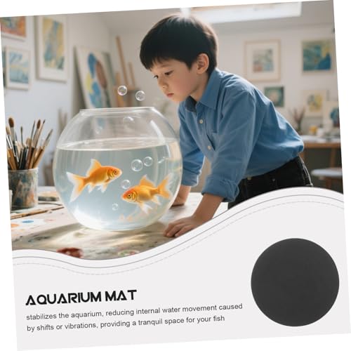 POPETPOP Micro Landscape Bottle Fish Tank Mat Non-Skid Aquarium Leveling Pad Under Tank Cushioning Mat Easy Maintenance - size: 12.00X12.00X1.00CM