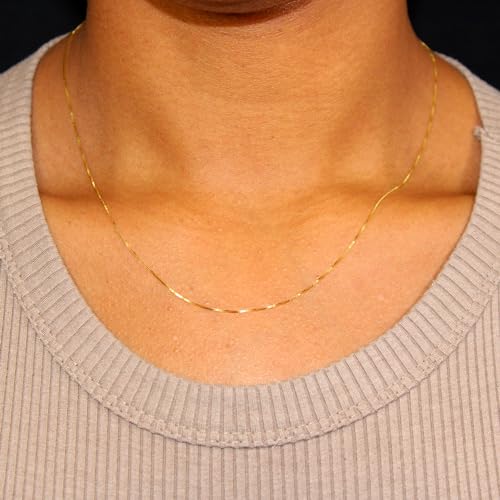 14K Solid Gold Pendant Necklace Hand-Painted Abstract Hamsa Hand and Allah Calligraphy (Evil Eye) - Gift for Men, Women, Daughter, Son, Unisex Adults, Kids - color: Blue Fatima Hand w/ Allah Calligraphy, style: Pendant w/ Adjustable Chain