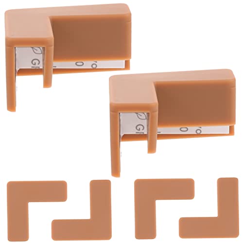 Toddmomy 6pcs Soft Corner Protectors for Fish Tanks and Pet Carriers Gentle Edge Bumpers for Safe Boys and Girls Play Areas Easy Installation No Damage - color: Brown
