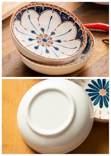 4 Pack 3 oz Small Soy Sauce Dish Ceramic Dipping Sauce Bowls | Japanese Style/Cute/Mini Dipping Bowls for Sushi,Side Dish,Ketchup,Dips,Condiment,Snack/BBQ Party/Stackable - color: Brown