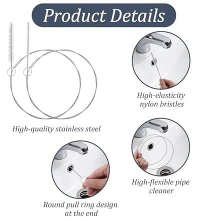4pcs Extra Long Straw Cleaner Brush, 39 Inches Long Pipe Cleaners, Straw Cleaning Brush for Kegerator Feeding Tube Teapot Spout Sunroof Drain Refrigerator Drain