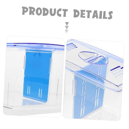 TOYANDONA Aquarium Fish Isolation Crate Breeding Box Oxygen System Fish Tank Divider Transport Container