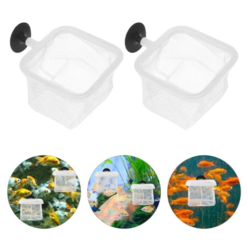 YARNOW 5pcs Fish Breeder Net Suction Cups Divider Nets for Fish Tanks for Shrimp and Fry Protection Prevents Easy Installation Versatile Use