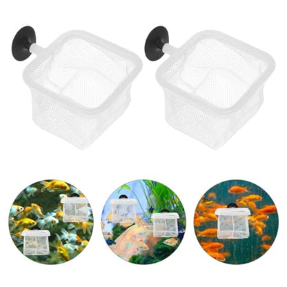 YARNOW 5pcs Fish Breeder Net Suction Cups Divider Nets for Fish Tanks for Shrimp and Fry Protection Prevents Easy Installation Versatile Use
