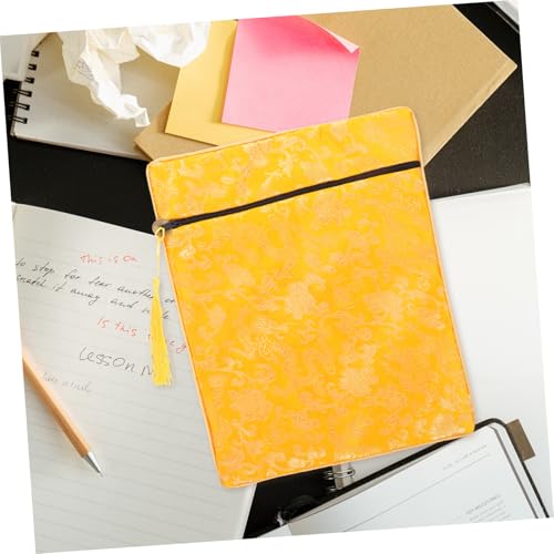 FRCOLOR Book Carrying Bag Bag Quran Cover Bible Protective Silk Fabric Storage for Clothes Wallet Wedding Purse