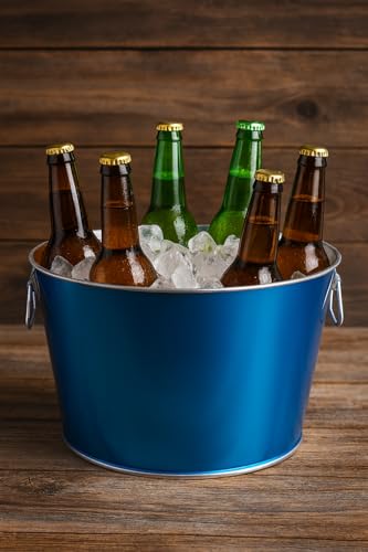 Behrens Blue 5 Gallon Round Steel Tub (1 Tub) - style: Blue Steel