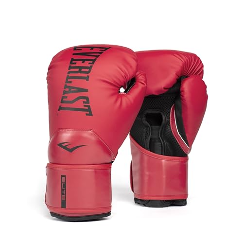 Everlast Elite 2 Boxing Gloves - color: Red, size: 12 oz