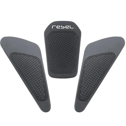 Fuel Gas Tank Pad Protector Stickers Decal Set Compatible with Rebel CMX250/CMX300/CMX500/CMX1100 2019 2020 2021 2022 2023- Anti-Slip Protective Kit, Black | 3-Piece
