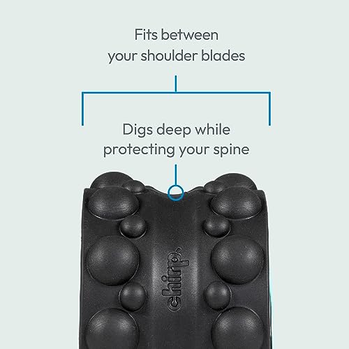 Chirp Wheel XR 3P Massage Roller Set - 10” Acupressure, 6” Knot-Kneading Thumb, 4” Neck & Headache Tension Relief, High Density Foam Massage Rollers for Back & Neck Pain, 500lbs Capacity, Black - size: 3-Pack (10, 6, 4 Inch) Black
