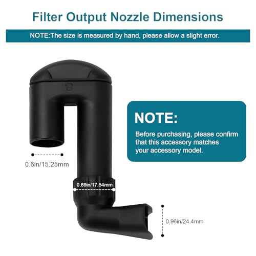 Replacement Output Nozzle for Fluval 07 Series External Aquarium Canister Filters Assembly for Fluval 107/207/ 307/407 Replacement Parts