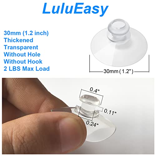 30mm 10 Pieces Small Suction Cups Clear Thick Without Hooks Without Holes, Professional Strength PVC Plastic Sucker Pads for Festival Decoration Wall Bathroom Kitchen Car Radar Detector - size: 30mm 10pcs