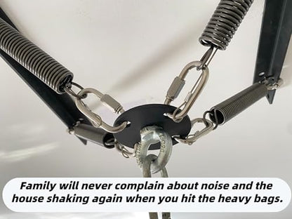 Heavy Bag Hanger Noise and Vibration Dampening Design Ceiling or Open Floor Joist Mount for Heavy Punching Bags - color: A.Up to 140 LBS