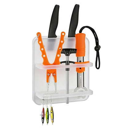 Boat Knife Holder,Marine Plier Holder and Lure Holder,Acrylic Marine Storage Organizer - style: FROSTED