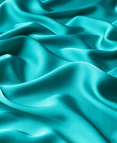 Lina & Lily Luxury Satin Hijab Head Scarf Shawl Wrap for Muslim Women Extra Long - color: Light Teal