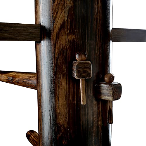 Wood Wing Chun Adjustable Frame Target Training Dummy IP Man Martial Art Kung Fu