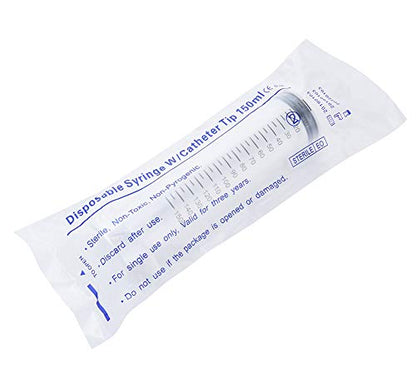 150ml Syringe with 27.6 Inch Tube and Blunt Needle 14G 1.5”, Large Plastic Syringe for Scientific Labs, Nutrient Measuring, Watering, Refilling - style: 150 ml
