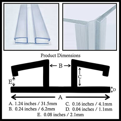 Heavy Duty Piano Hinge 3/16" (4.5mm) or 1/8" (3mm) 6 inch, 1 Piece - Durable PVC Plastic Hinges, Secure Plexiglass Connectors, Easy Assembly Golf Cart Windshield Hinge, Drum Shield, Acrylic Hinges - color: Fits 1/8" - 3/16" (3mm-4.5mm) Thick material, siz