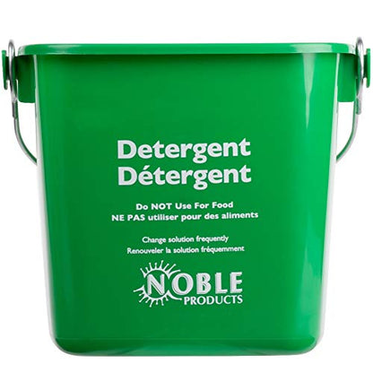 KP97RDNBL/KP97GNNBL Square Pail for Cleaning, Detergent and Sanitizing, 3quart, Small, Red and Green, Set of 2 - size: 2 Count (Pack of 1)