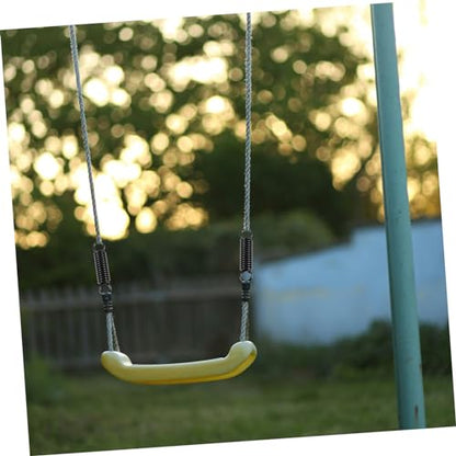 1Set Heavy Duty Porch Swing Spring Set Durable Metal Kit with Rotation Adapter Ring for Comfortable Hanging Chairs Hammocks Punching Bags for Use