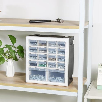 Gonice 18 Drawer Plastic Screw Storage Organizer, Tool Storage Box for Screws, Nuts and Small Parts - style: 18 drawer