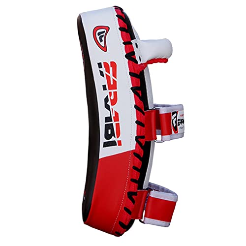 Farabi Thai Pad Training Kick Pad Curved Coaching Pad Kicking Mix Martial Arts x 1 Single Unit - color: Red