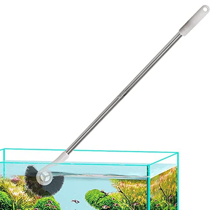 Fish Tank Cleaning Brush - Long Handle Aquarium Cleaning Tool | Aquarium Algae Scrapers Long Handle Cleaner for Fish Tank Glass - color: 90cm