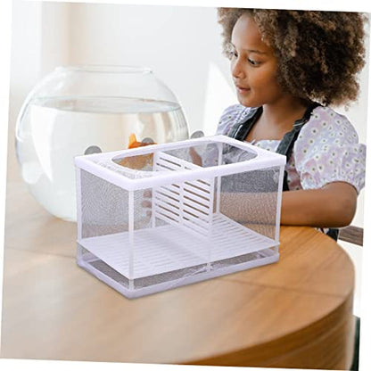 Fish Tank Isolation Box Multifunctional Hatchery for Betta and Guppy Cups Easy to Clean for Fish Acclimation and Isolation