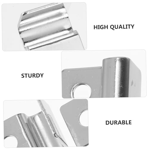 Happyyami 4pcs Fish Tank Glass Cover Brackets Easy Install Clips for Aquarium Lid Support Prevent Fish from Jumping Tank Accessories