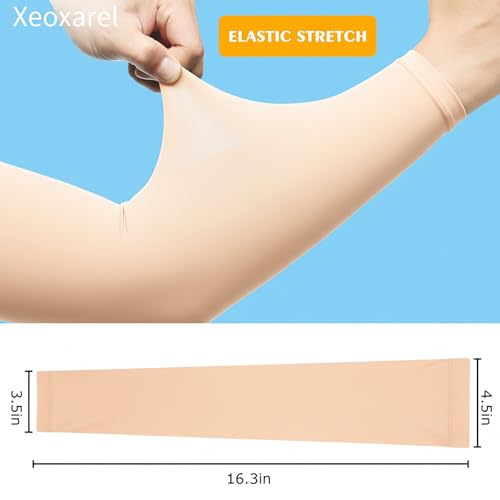 Xeoxarel Arm Sleeves for Men & Women (Available in 4 Pairs/12 Pairs) - color: 1 Pair Arm Sleeve - Pink