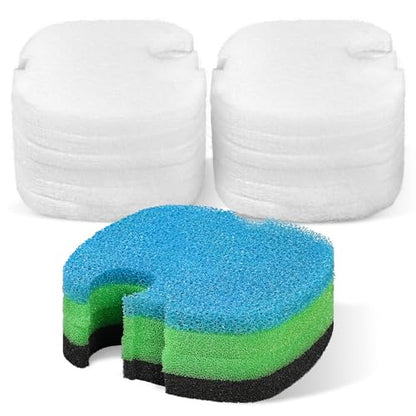 AQUANEAT Replacement Canister Filter Pads Compatible with SUNSUN HW-304B/404B/704B/3000 CF500 Aquarium Filter Media Generic Floss