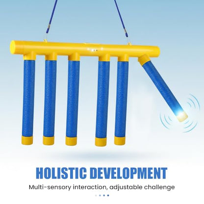 Reflective Drop Stick Challenge Game Set, 2026 Upgrade Hand Eye Coordination Training Catching Sticks Game Reaction Training, 3 Adjustable Speed Modes Catching Sticks Games - color: Yellow