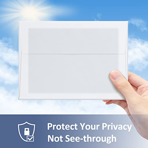 ValBox 100 Qty A6 Envelopes Self Seal 6.5 x 4.75" White Kraft Paper Invitation Envelopes for 4x6 Cards, Photos, Invitations, Weddings, Baby Shower, Birthday, Announcements, RSVP (A6) - color: White, size: A6 (6.5 x 4.75 Inches)