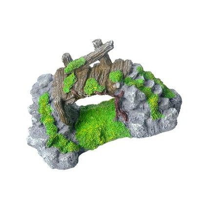 Landscape Bridge Landscape Fish Tanks Decorations for Aquariums Terrarium Shrimp Grass Driftwood Ornaments Artificial Mountain Cave