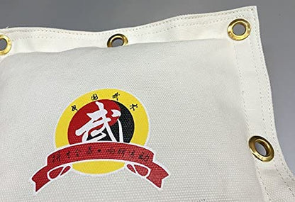 Wing Chun Kung Fu Canvas Sandbag Wall Hanging Bag is Suitable for Kick Boxing and Various Boxing Training. - color: New White